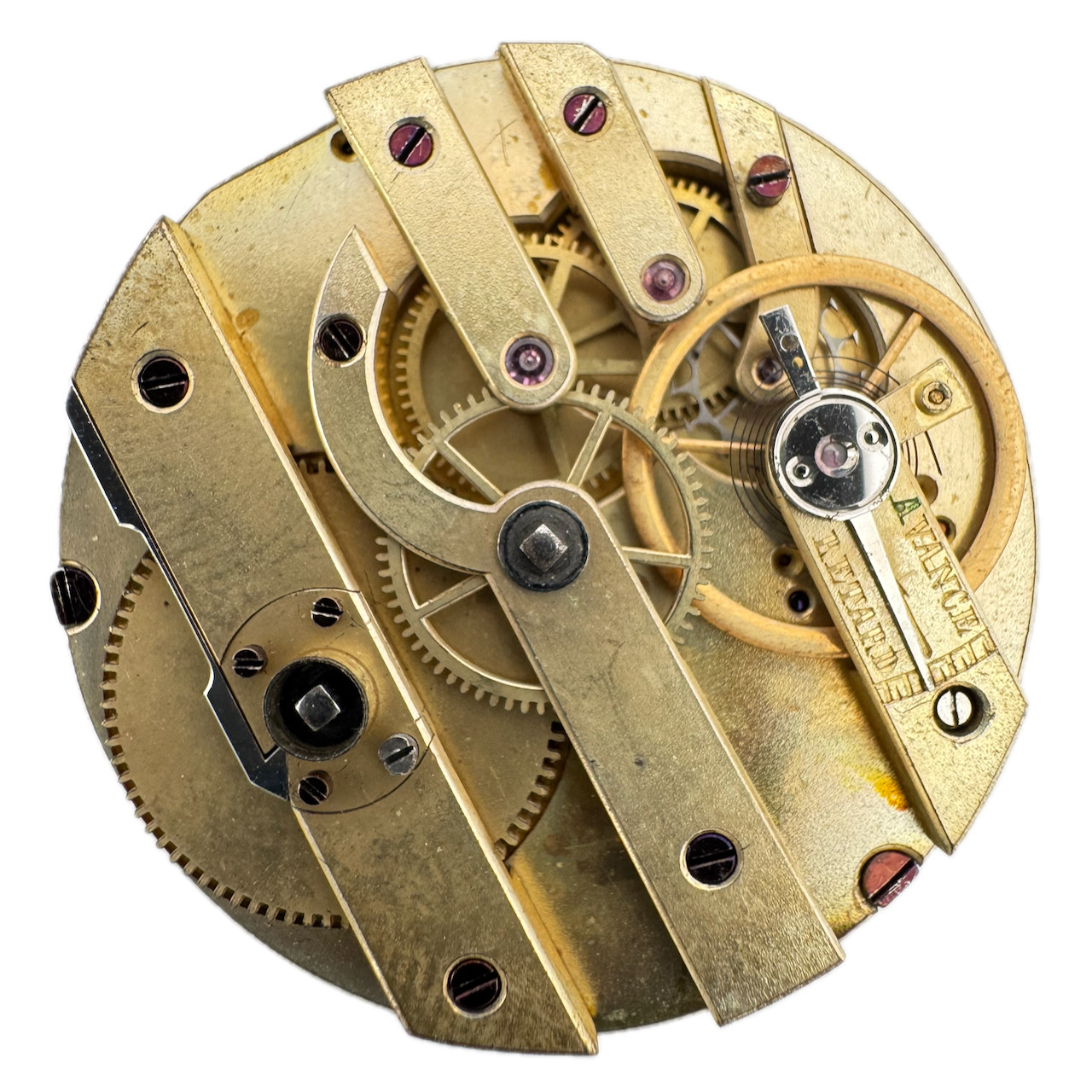 Antique 32mm Cylinder Escapement Key Wind Pocket Watch Movement Swiss MoonHands