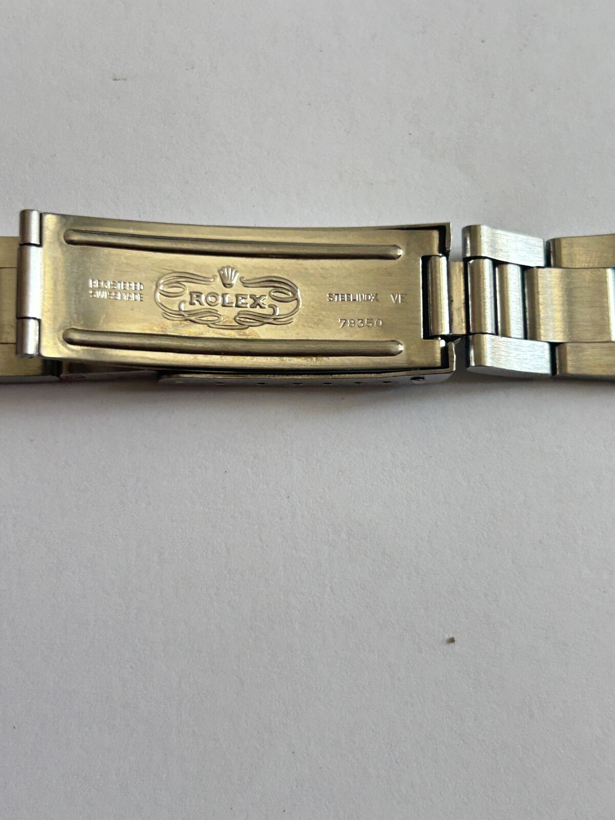 Rolex Oyster Bracelet 78350 VE Stainless 19mm 16cm Length Vintage 557 endlinks
