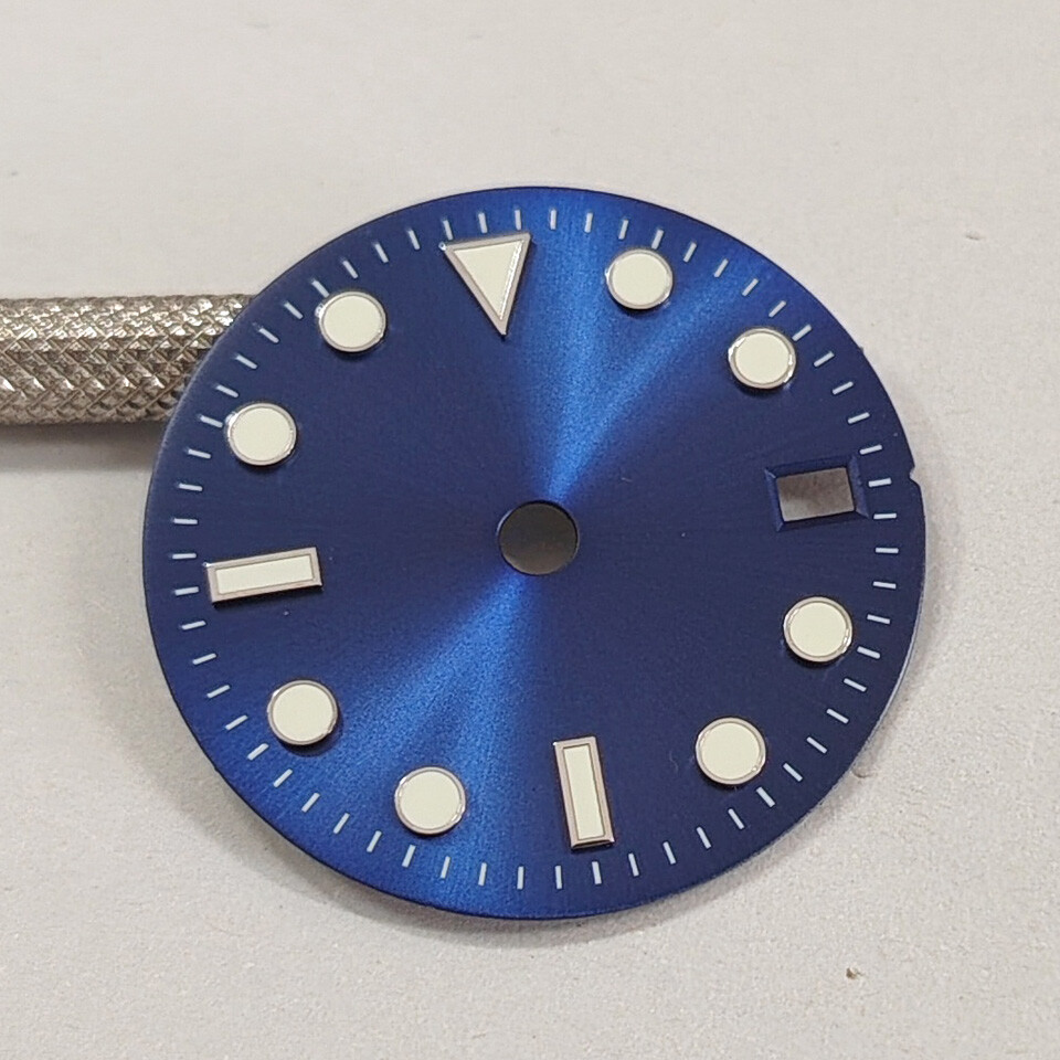 29MM Sunburst Dial No Logo GMT Dial Green Luminefor Japan NH34 Movement