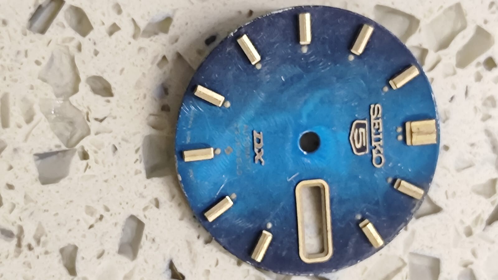 GENUINE BLUE DIAL FOR SEIKO 5 DX 6106-7020, 6106-7030, 6106-7050 USED