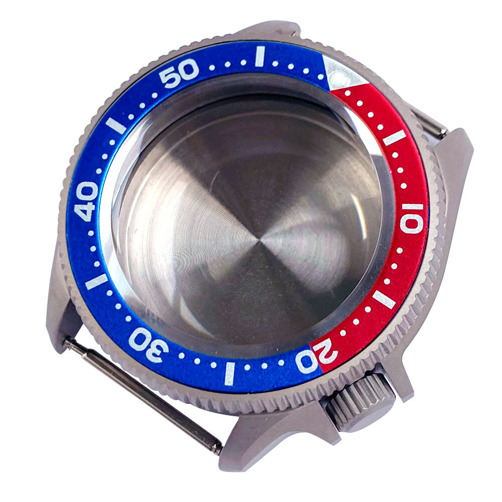 37mm Sapphire Glass Titanium Watch Case Fit NH35 NH36 ETA 2824 movement SKX 013