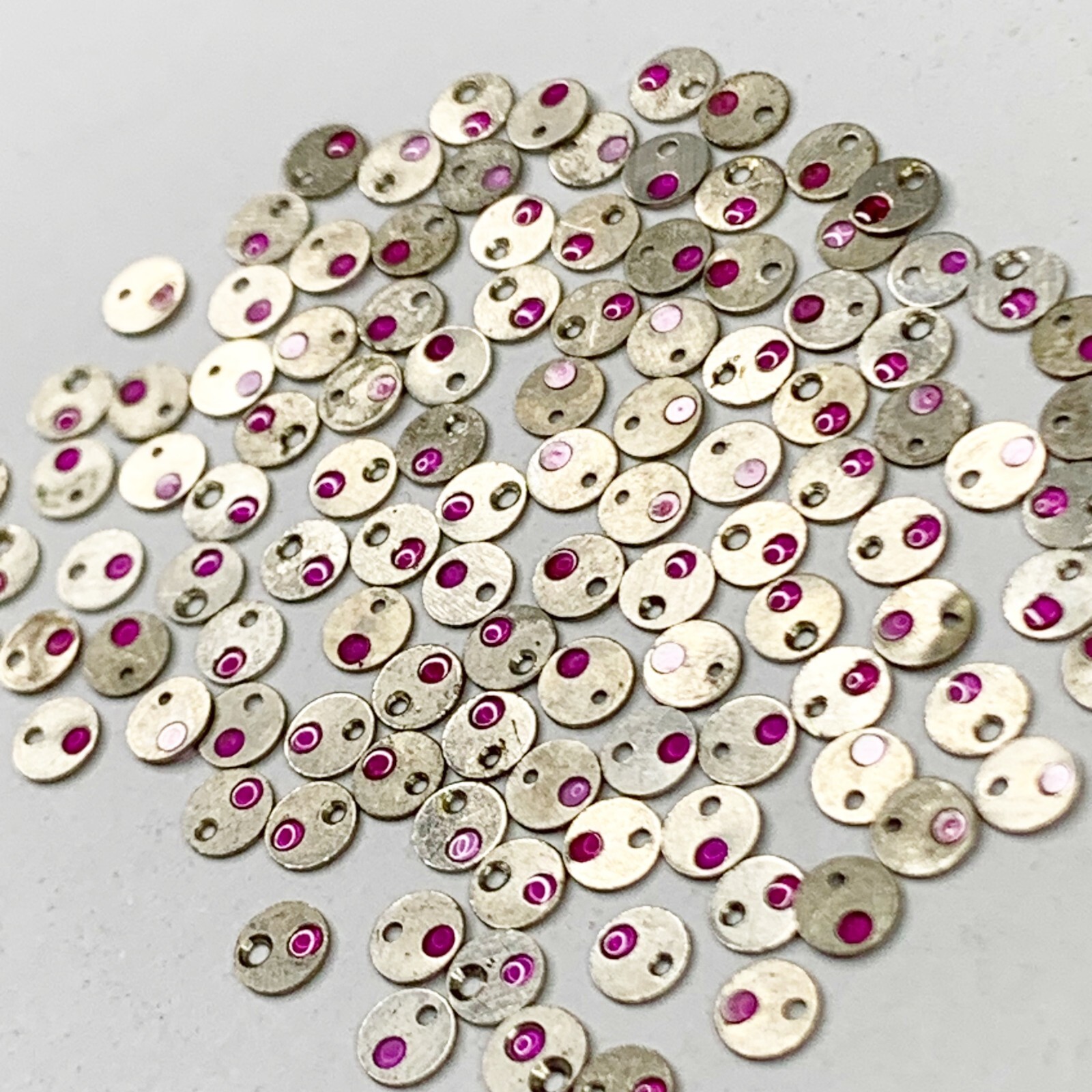 25 Cap Jewels Settings 3.4mm Steampunk Watchmaker Lot Watch Parts Repair
