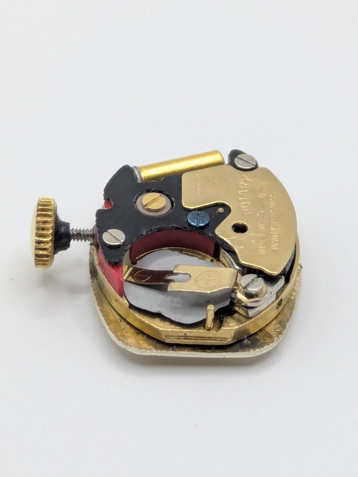 Rotary 2500.10 Quartz Watch Movement Swiss Made Dial Crown Untested 17.2mm
