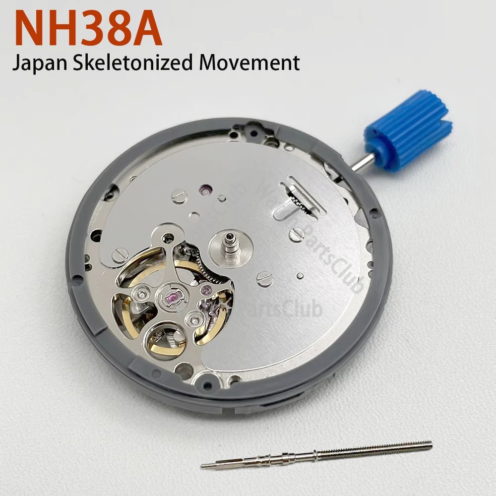 Original 24 jewels Japan NH38A Mechanical Watch Movement Accessories 21600 BPH