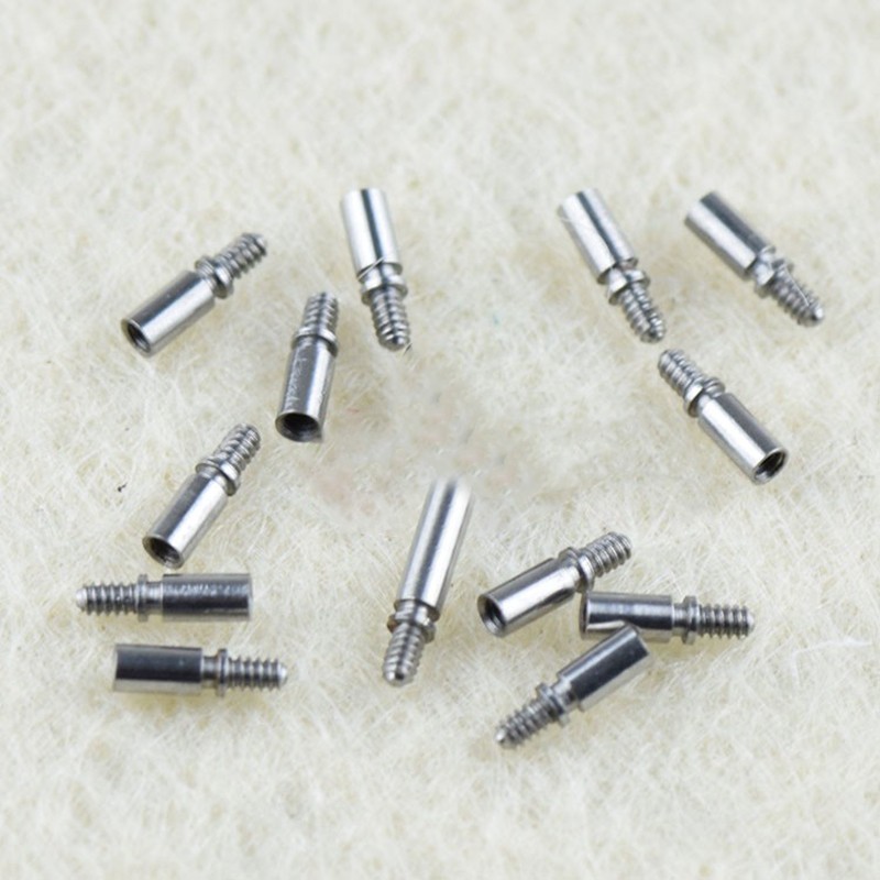10Pcs Winding Stem Crown Connector Head Extension Rod Watchmaker Repair Tool