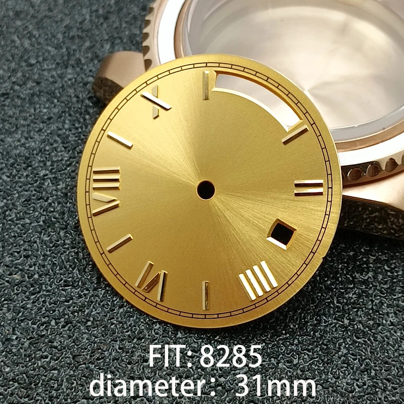 31MM DIAMETER SINGLE DATE STERILE WATCH DIAL MODIFIED DIAL for 8285 MOVEMENT ACC