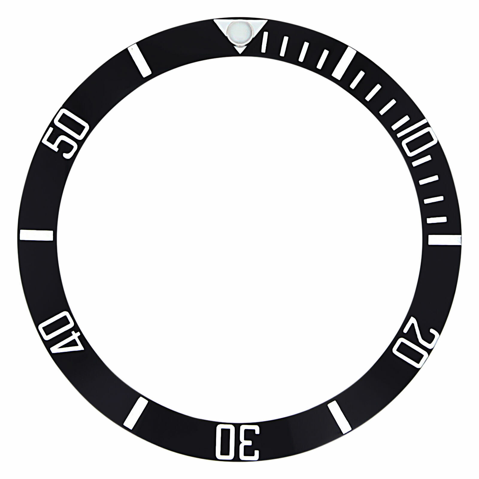 BEZEL INSERT CERAMIC FOR ROLEX SUBMARINER 116610LN 114060LN ENGRAVE BLACK