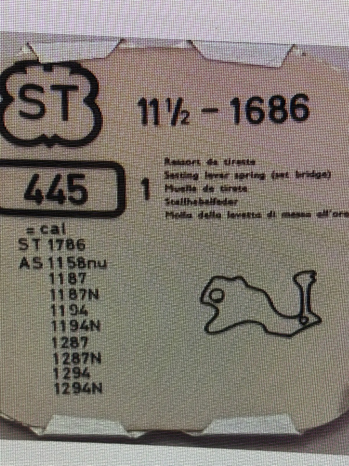 ST Standard Cal 1686, 1786, & AS 1158 – 1294 Part 445 Setting Lever Spring NOS