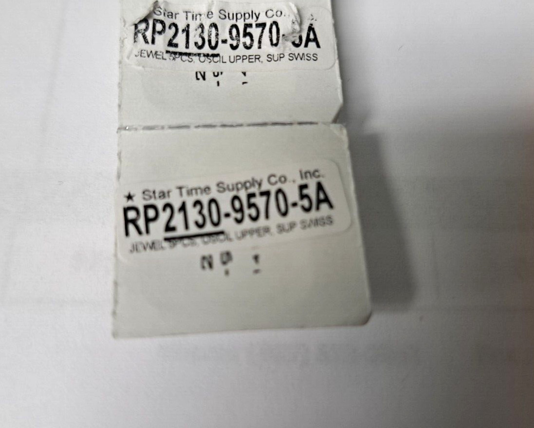 Swiss Made Unbranded 2130 9570 Upper Jewel for oscillating weight axle. 1 per or