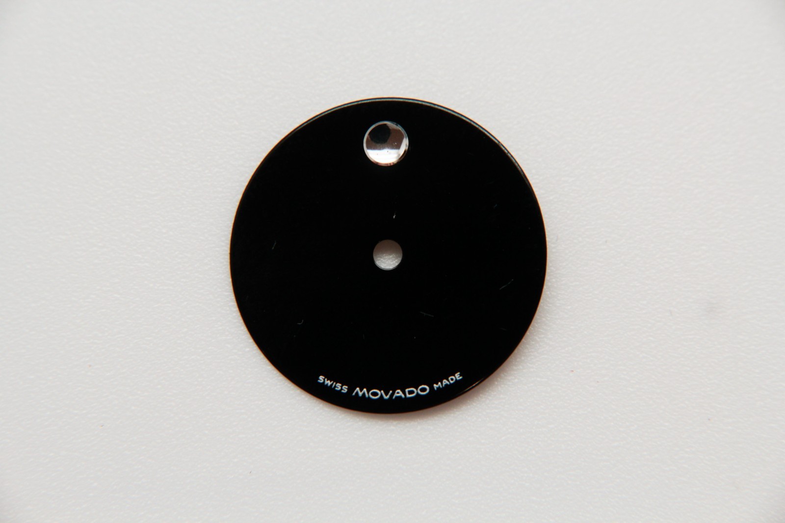 OEM Movado 19mm Black Dial With Silver Detail 84E3828