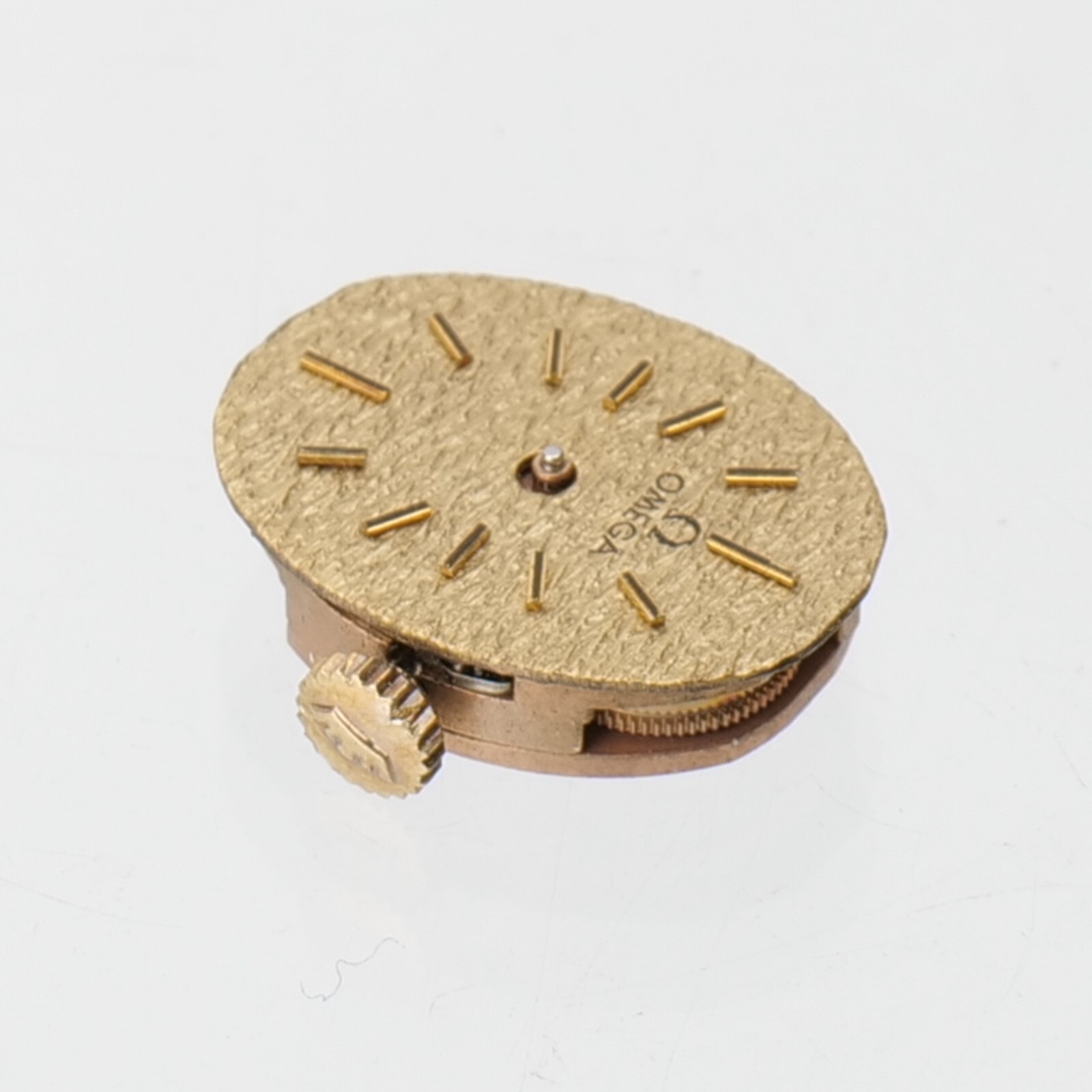 Omega 1100 Manual Wind Watch Movement Dial Hands Parts Good Balance Watchmakers