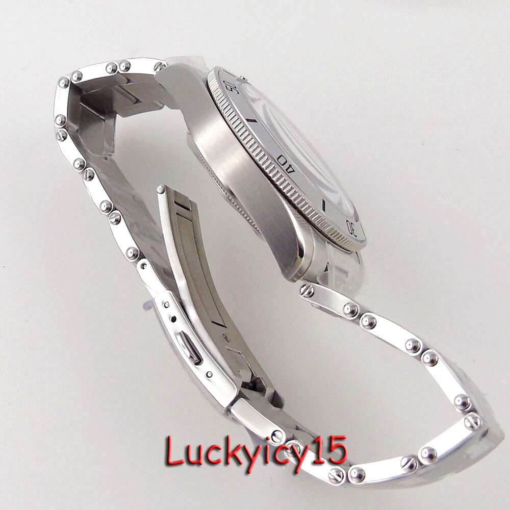 39mm 20ATM Rotating Bezel Watch Case fit NH35 NH36 ETA 2824 Domed Sapphire Glass