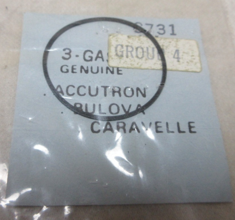 BULOVA ACCUTRON CARAVELLE WATCH GASKETS G731 WATCHMAKER REPLACEMENT #218