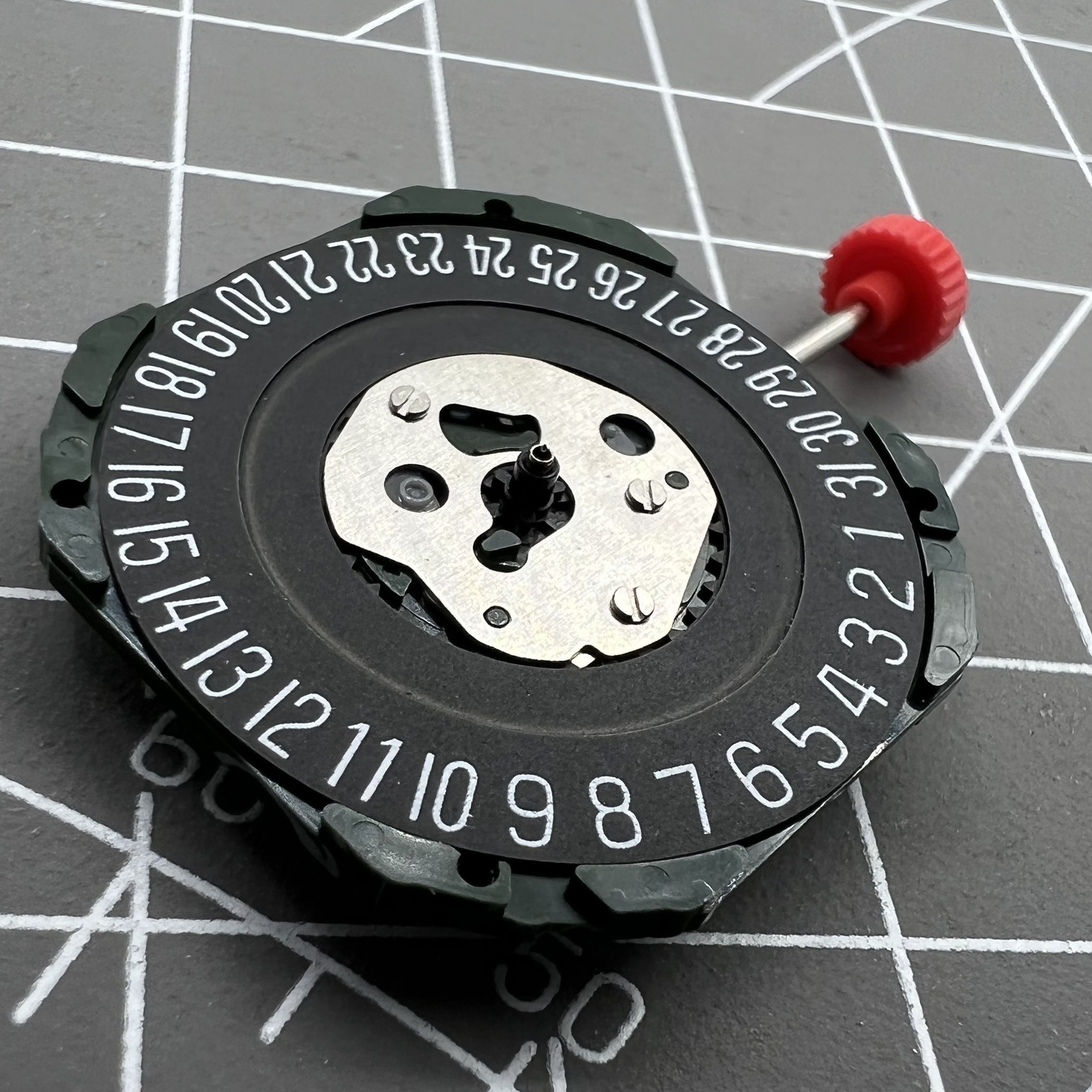Black Dial Quartz Movement Miyota 2315 3 Hands Date@6 Movement with Watch Stem