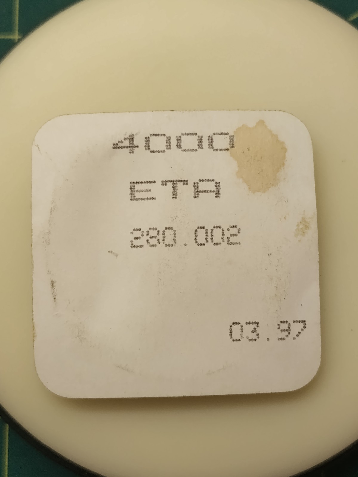 ETA 280.002 Circuit 4000, Sealed. NOS