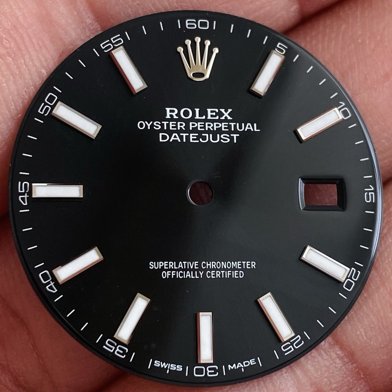 Rolex Black Dial For Datejust 41mm Model Ref 126300 & 126334