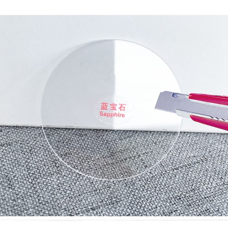 2.0mm 2.5mm 3.0mm Thick Flat Sapphire Round Watch Glass Crystal 20mm-42.5mm