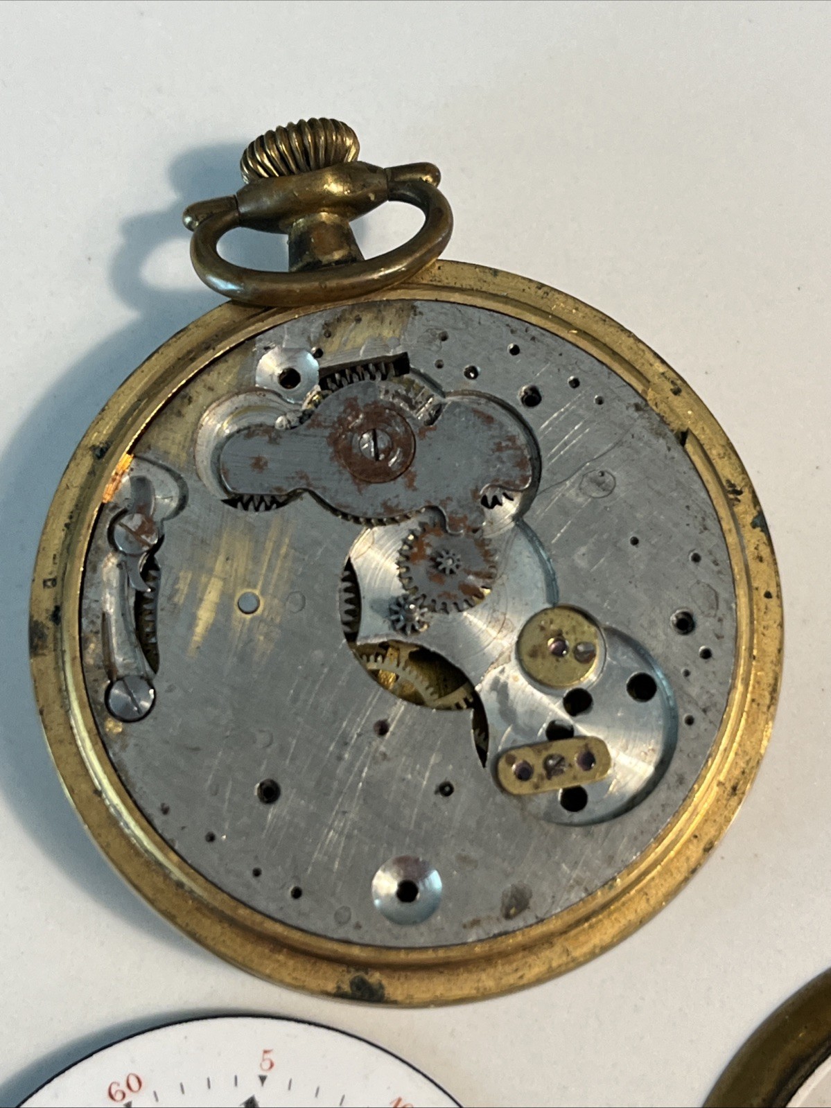 Vintage Donaldo Pocket Watch Swiss Eaton’s Canadian 24H Dial Parts Repair