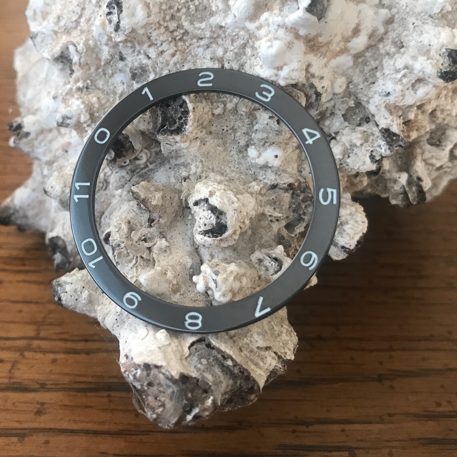 Ceramic Black [Spectre] Bezel Insert for Seiko SNZH ~ US Seller + Ships Fast