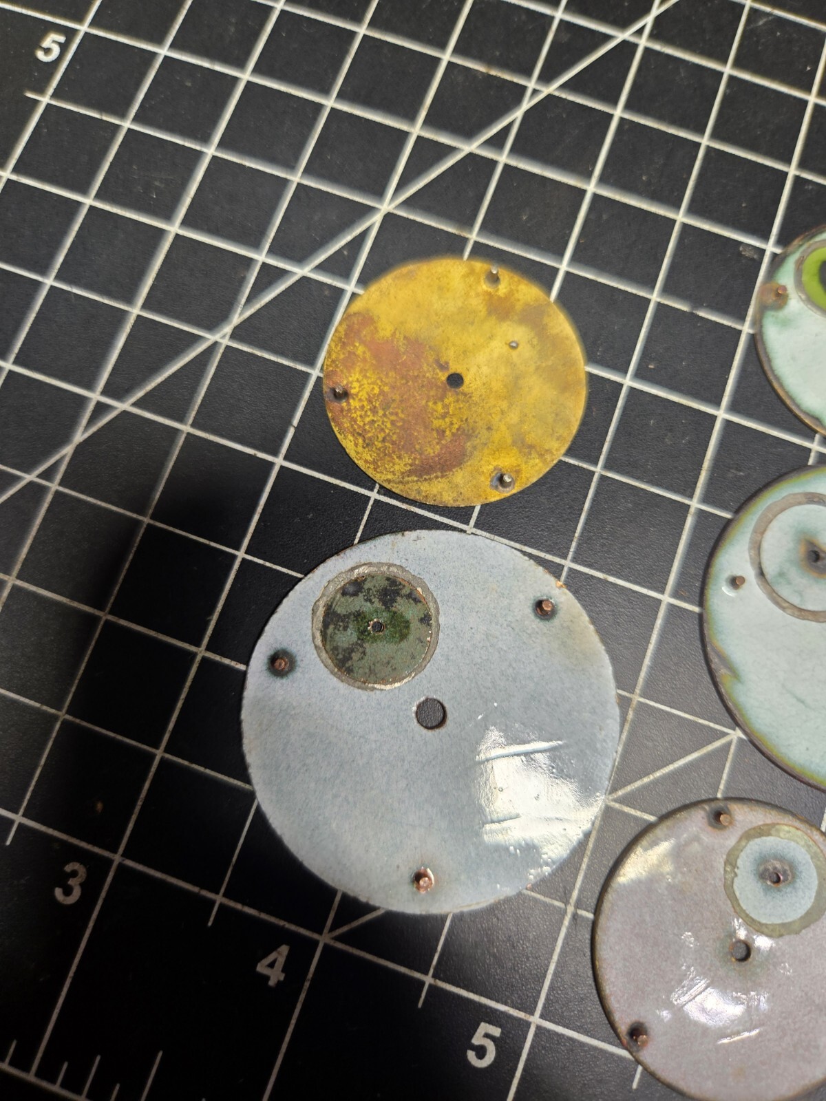 vintage elgin pocket watch dial lot repurpose steampubk craft sub railroad