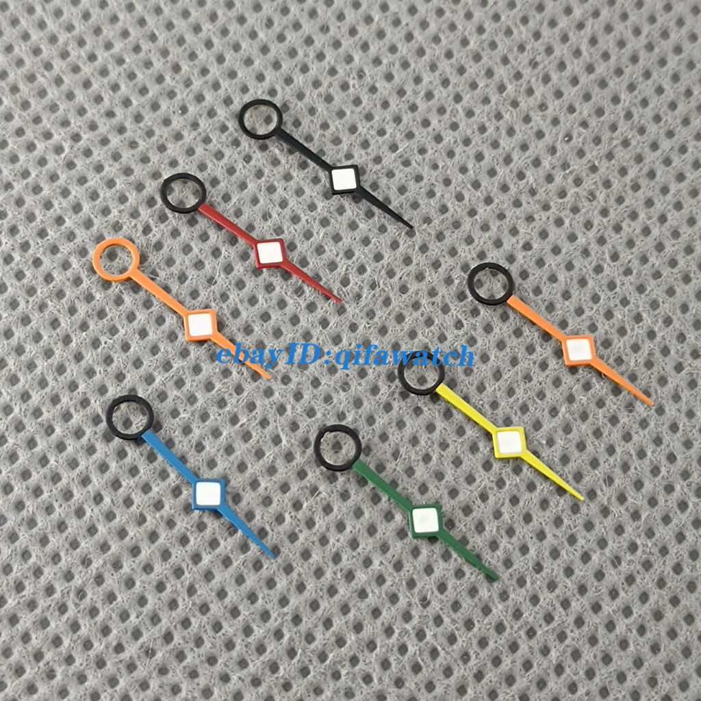 Orange Red Blue Green Black Luminous Watch Hands Fit NH34 GMT automatic Movement