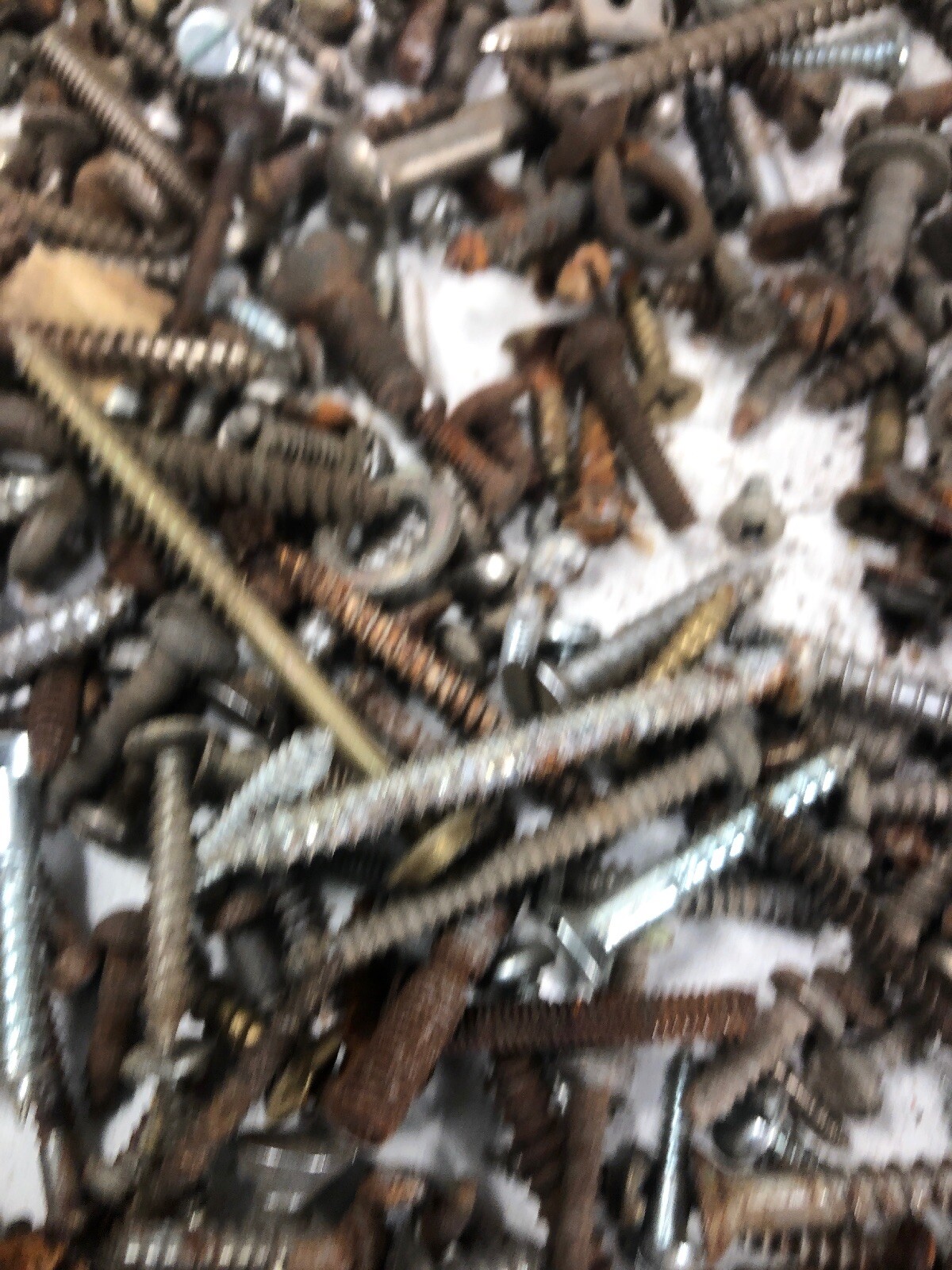 5+ Lbs ANTIQUE AND VINTAGE SCREWS, Fasteners Philips Flat Blade Rustic