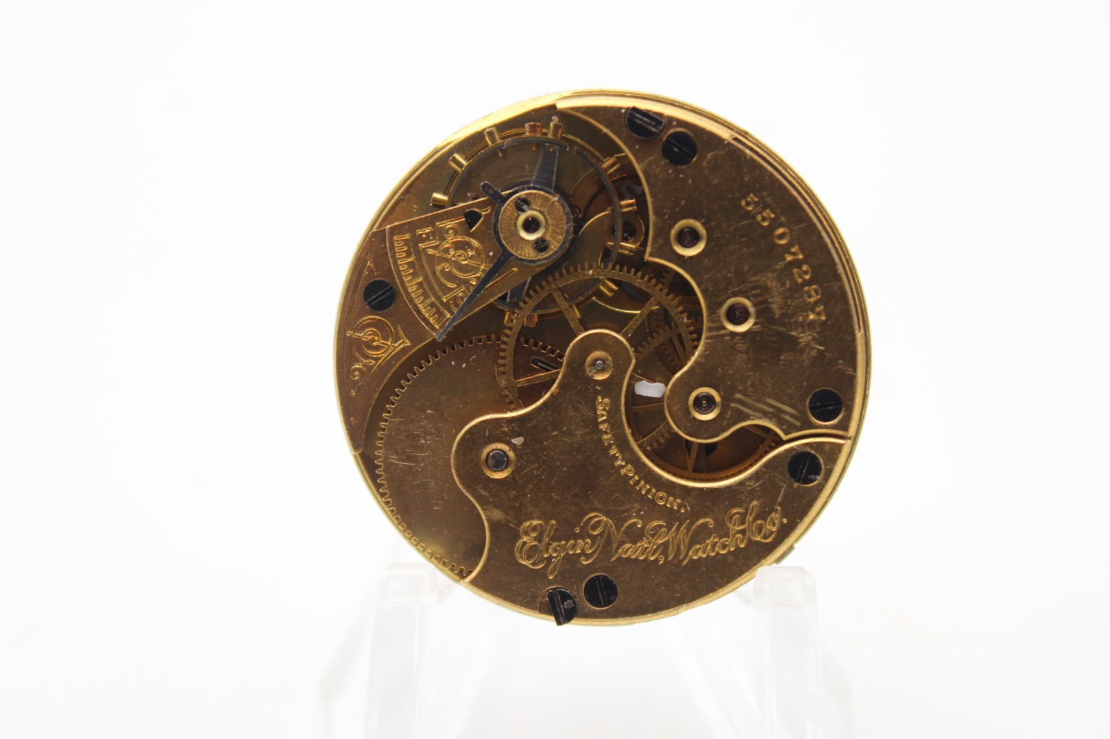 1895 ELGIN POCKET WATCH MOVEMENT 5507287 GRADE 118 6s 11j (JQ3)