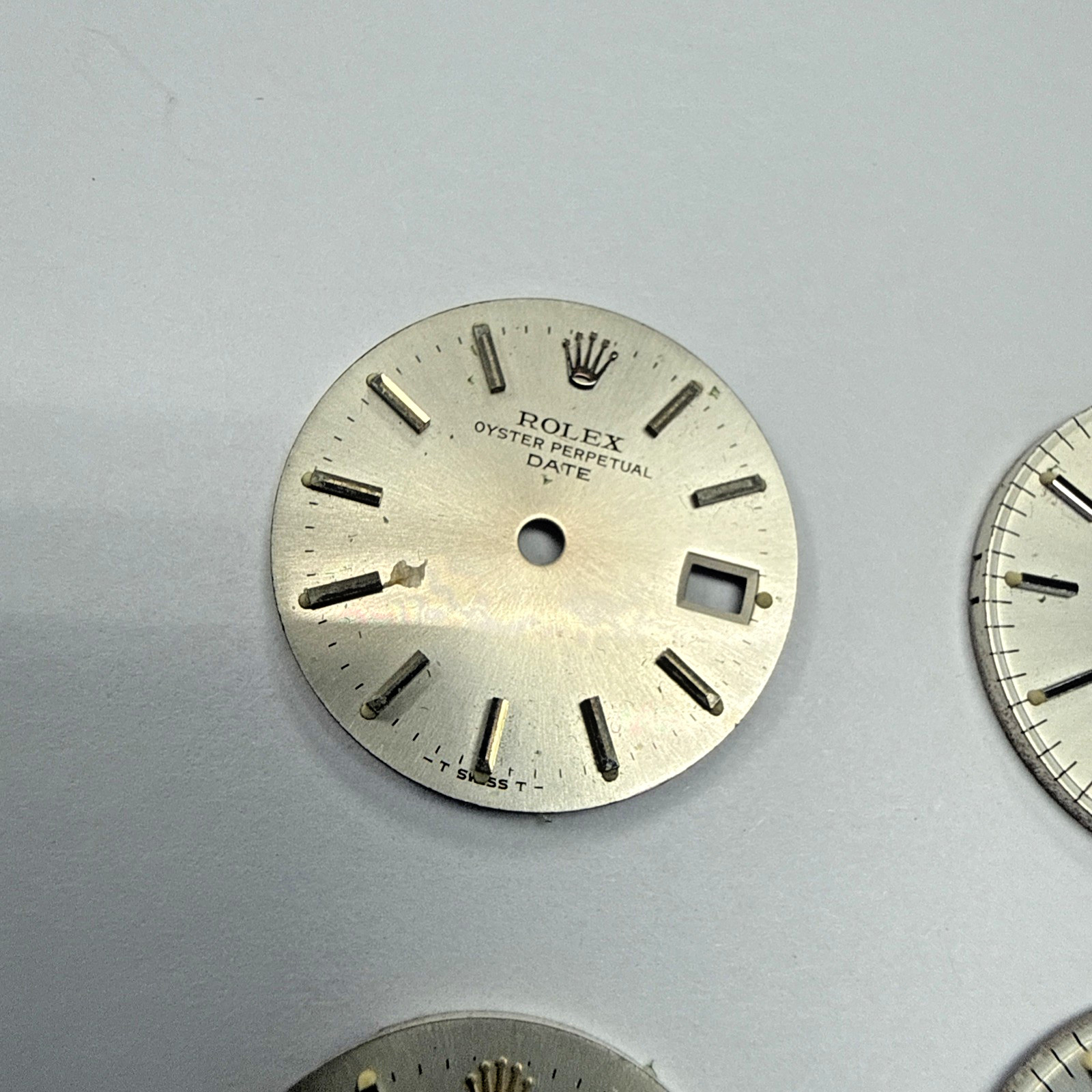 4 Rolex Date Silver Stick Dial’s For 26mm Watches Model 6917 6916 69178 e12192