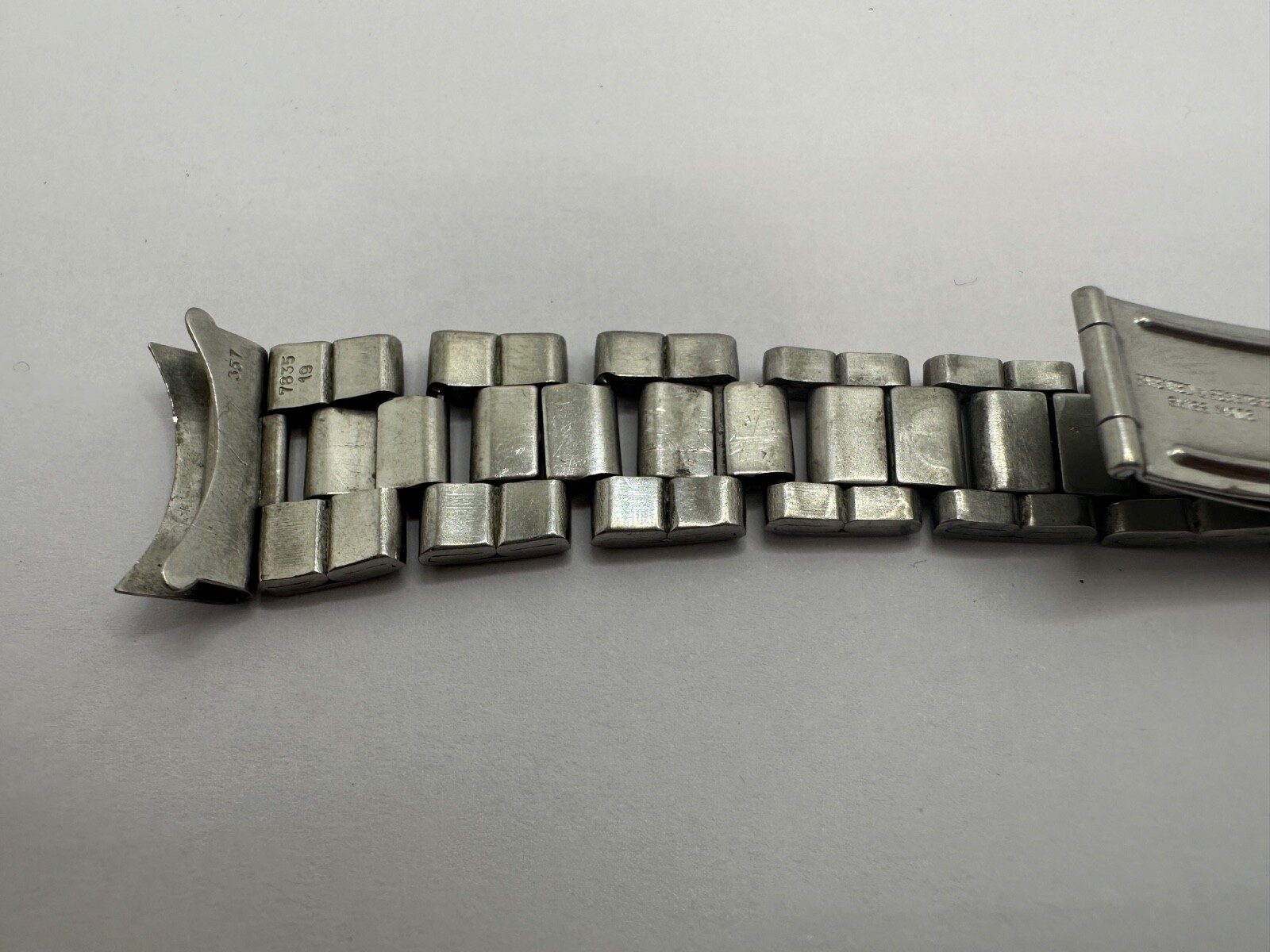 ORIGINAL Rolex 7835 Steel Band Bracelet 19MM 357 Endlinks Oyster From 1976