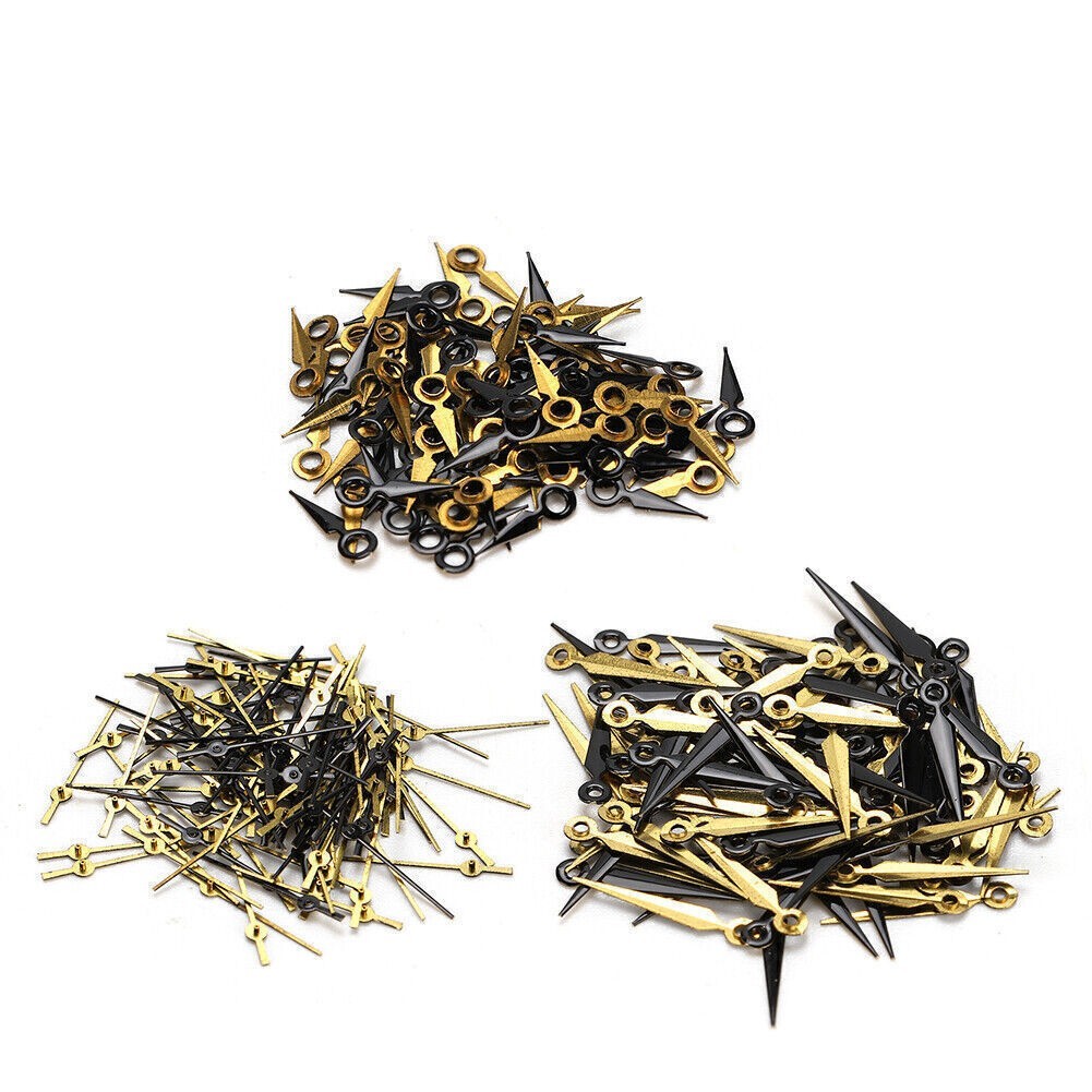 2035 Black Gold Watch Hour Minute Second Hands Watch Needles for 2035 Movement