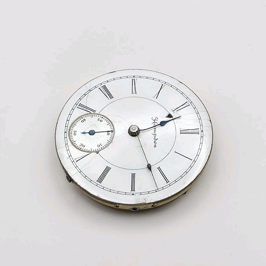 1893 Hampden Model 3 Grade No. 200 7J 6s Pocket Watch Movement For Repair