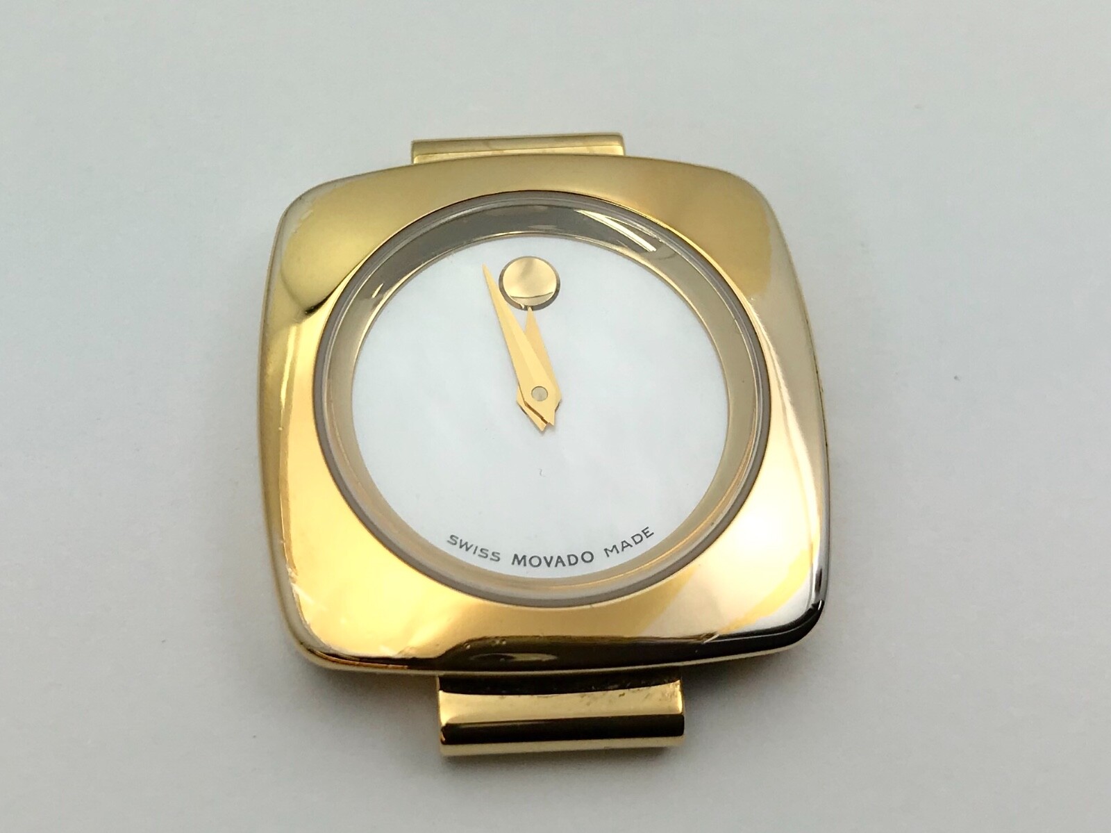 Movado Dolca 88 A1 1310 Full Watch Head 0605588 Gold Tone Serviced