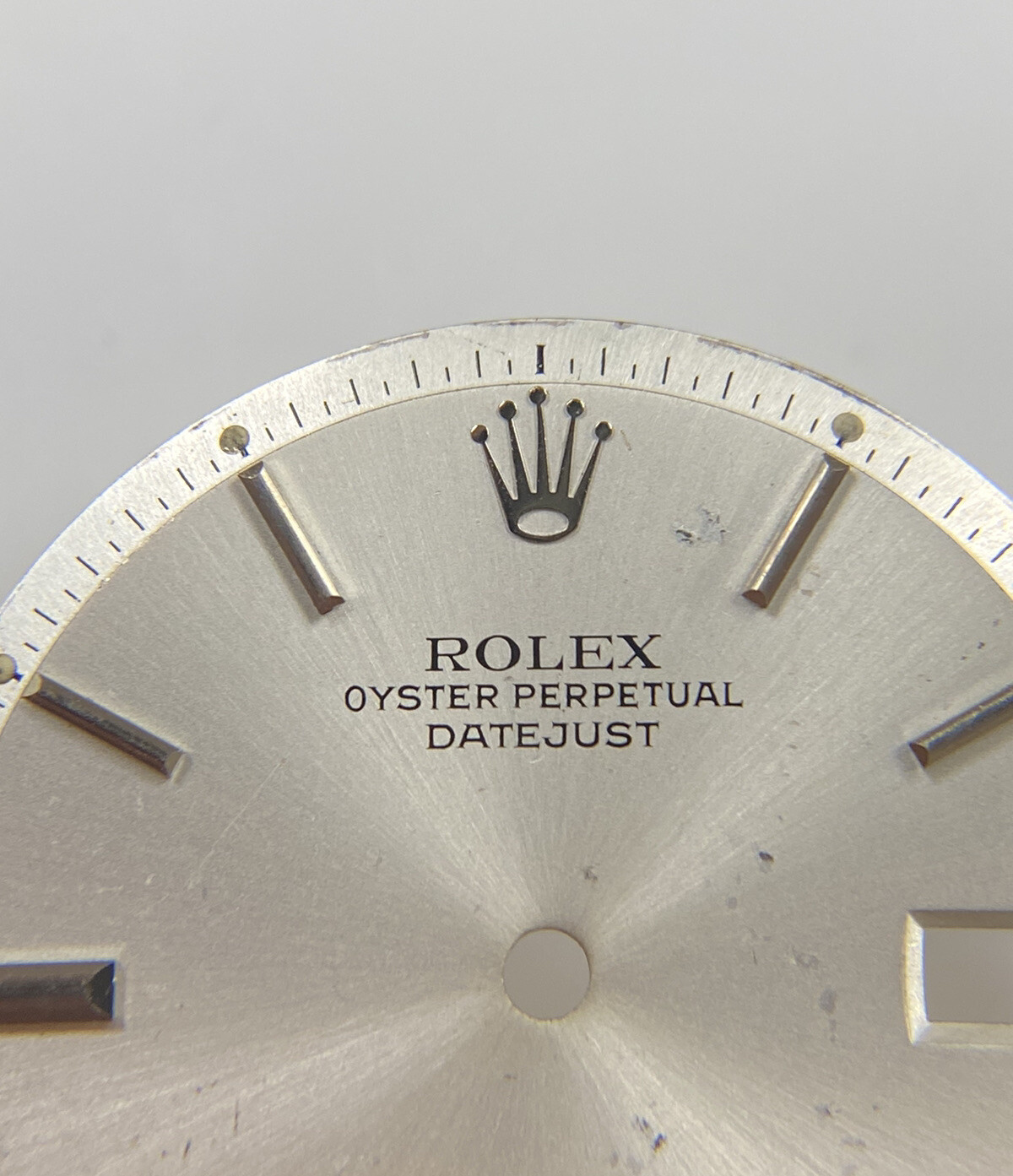 Genuine Vintage Rolex 36mm Datejust Silver Pie Pan Watch Dial 1600 1601 1603 #36