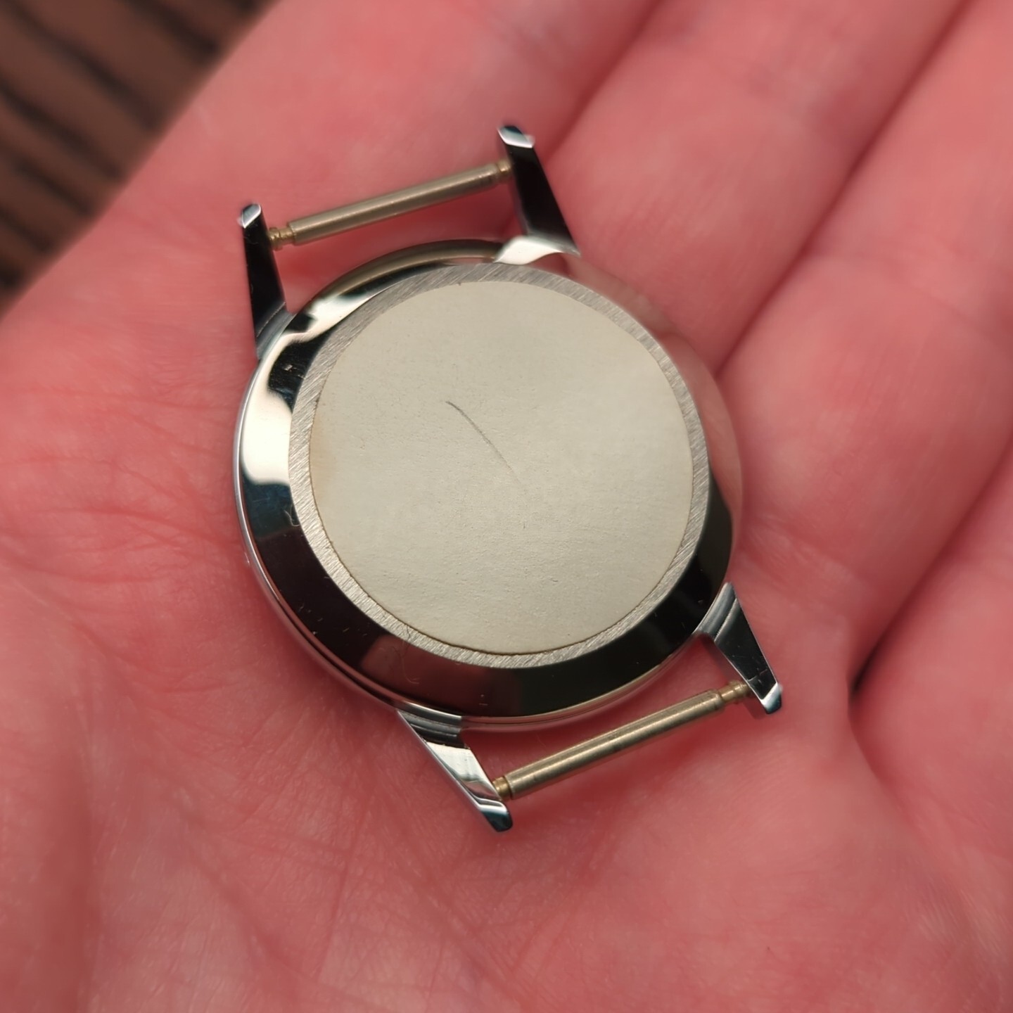 Cyma New Old Stock Watch Case from 1963, 35mm for Cal 484 28mm Movement