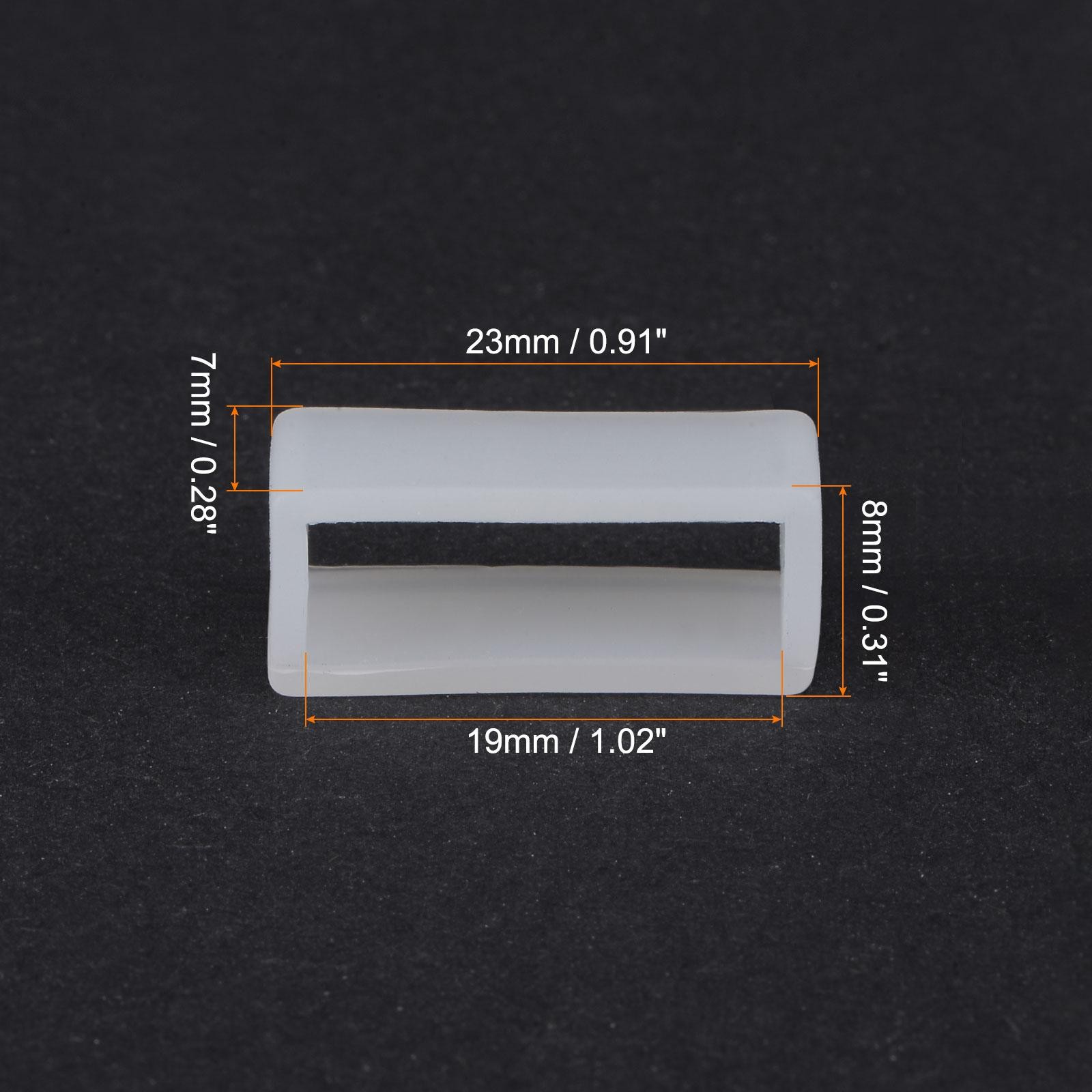 Watch strap Slots, for 19mm width watch strap, transparent 4 pcs