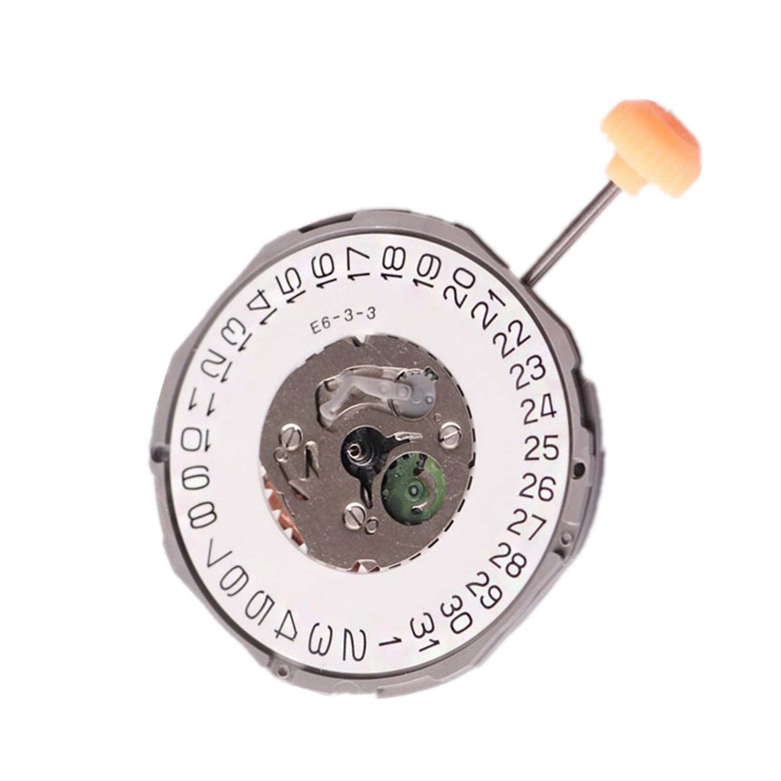 3-Hand Quartz Watch Movement Day At 3/6 White-Dial Replacement For Miyota 1M12 o