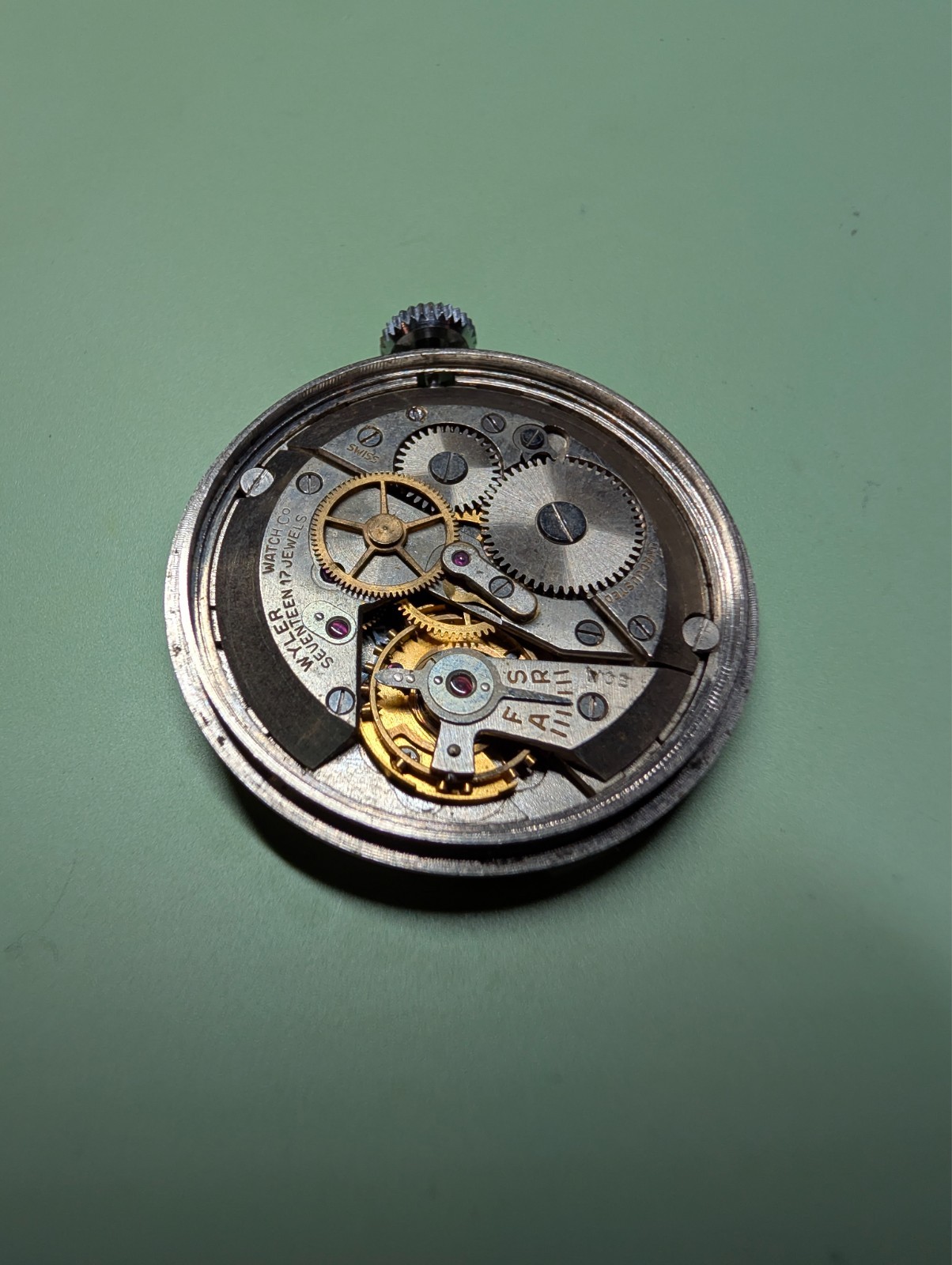 Wyler ETA 932 Watch Movement for Parts, No Broken Parts, but Needs Service