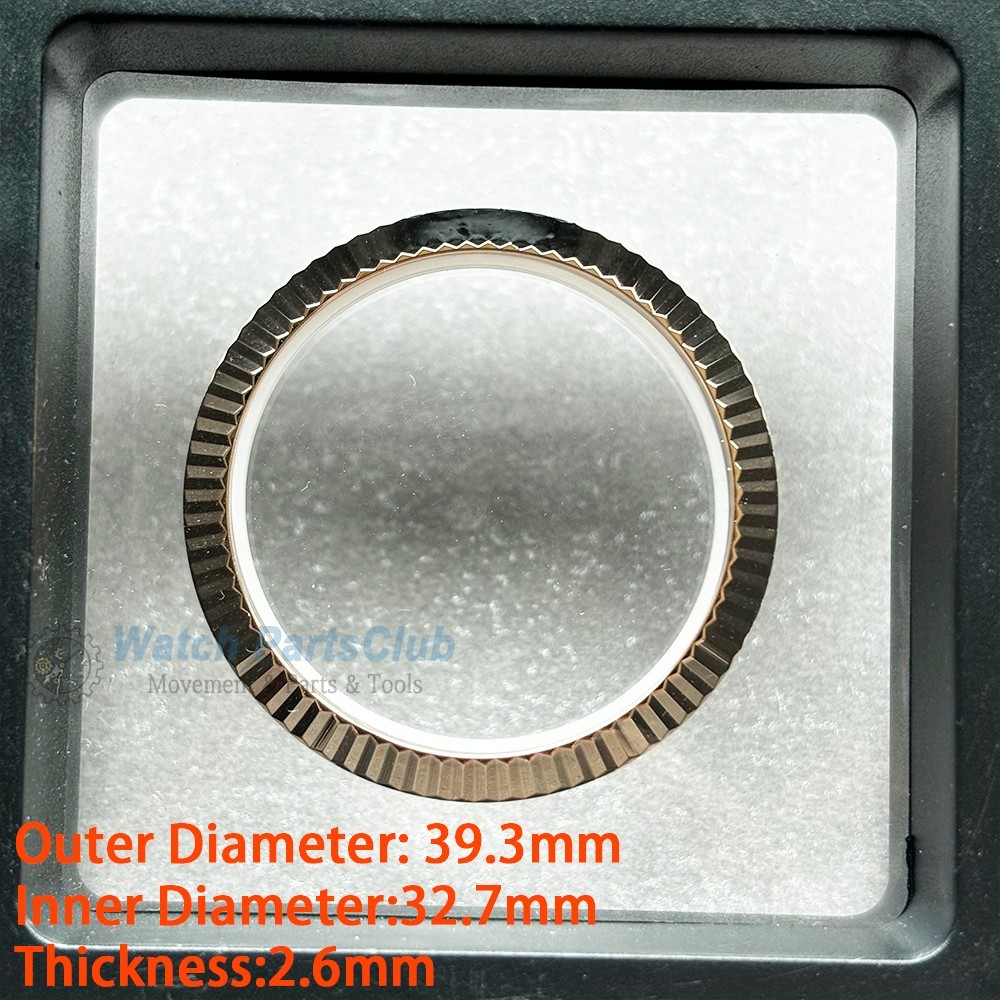 Fluted Watch Bezel Insert Ring For Datejust 41MM Rosegold Watch Parts