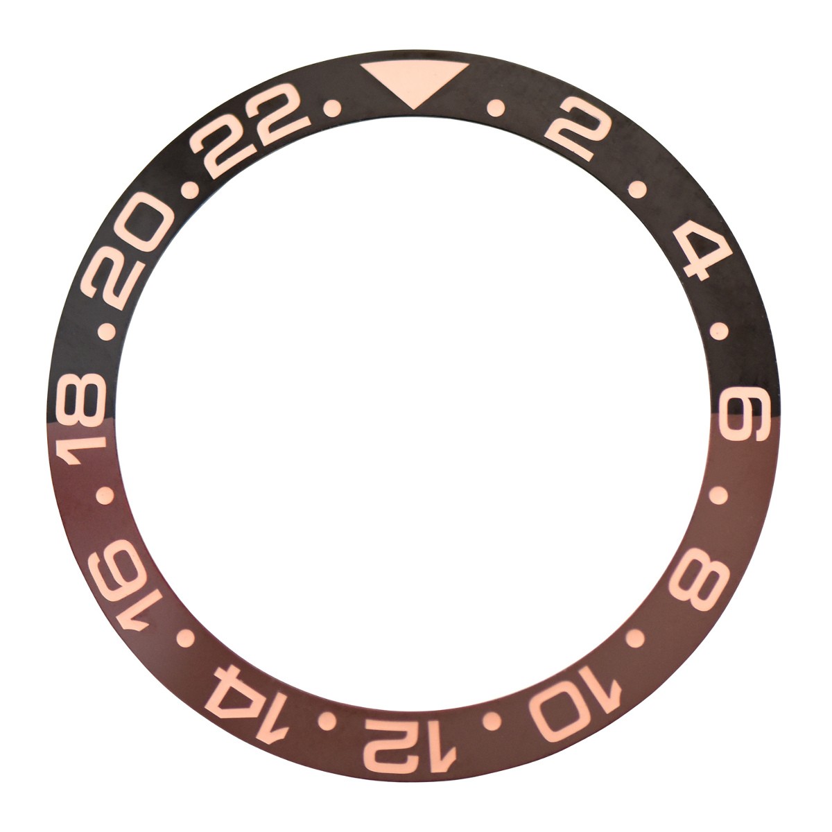BEZEL INSERT CERAMIC FOR ROLEX GMT MASTER 116710 116713 116710LN BLACK BROWN ROS