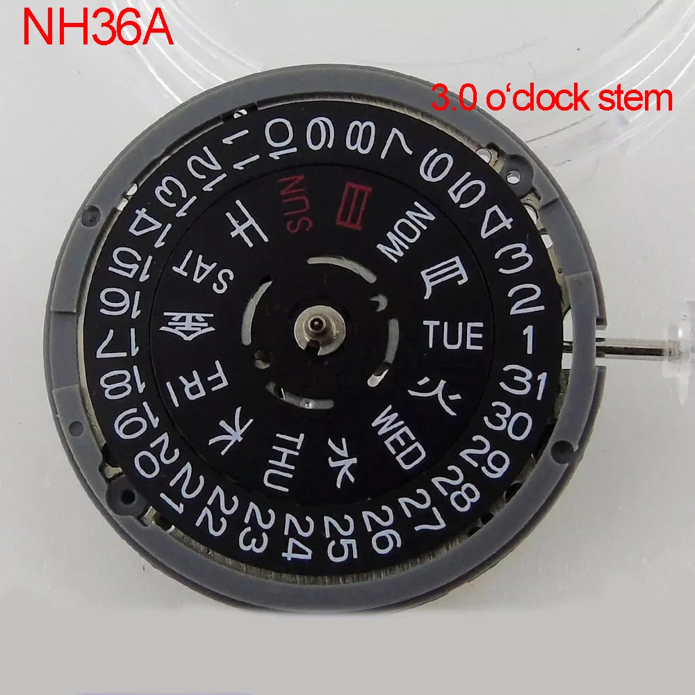 TMI Japan NH35 NH05 Automatic Mechanical Movement Day Date Set High Accuracy