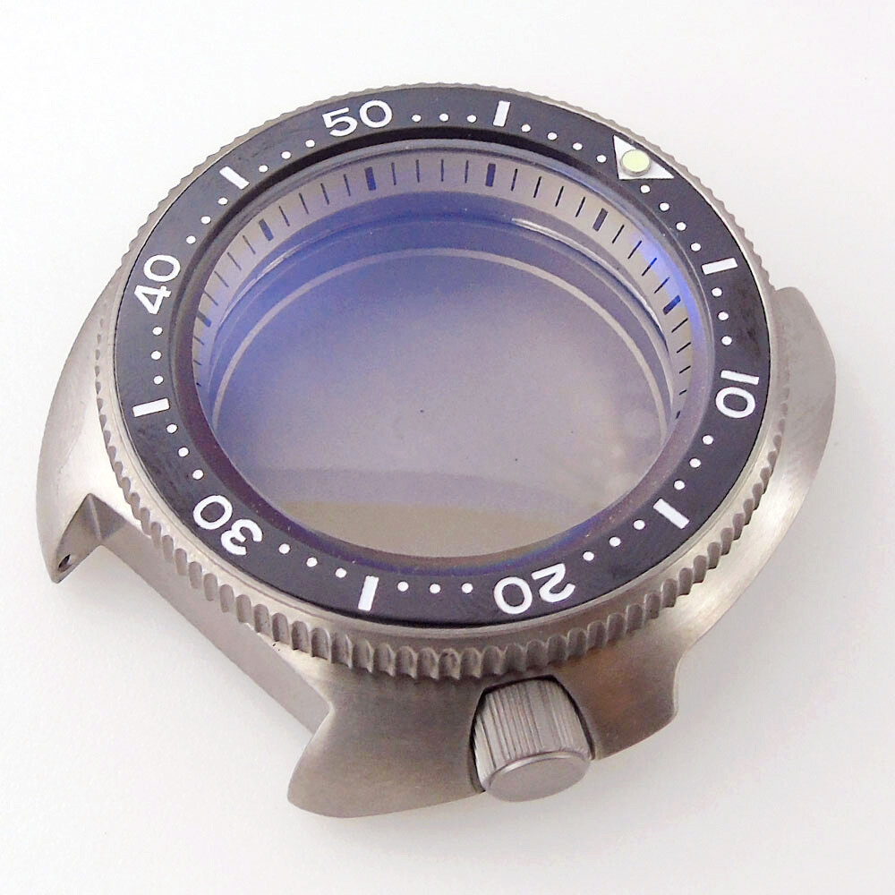 20ATM Titanium Watch Case Fit NH35 NH36 Diver Watch Sapphire Crystal AR Coating