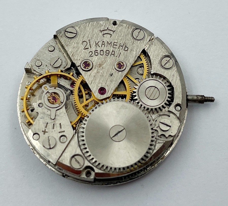 Raketa 2609A.I 21 JEWELS MOVEMENT FOR MEN’S WRISTWATCH 100% working B038