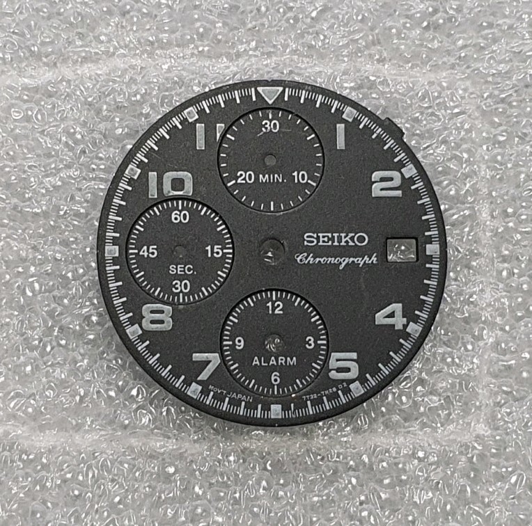 Seiko Chronograph 7T92-0BL0 Watch Dial Part Genuine Seiko Dial Part