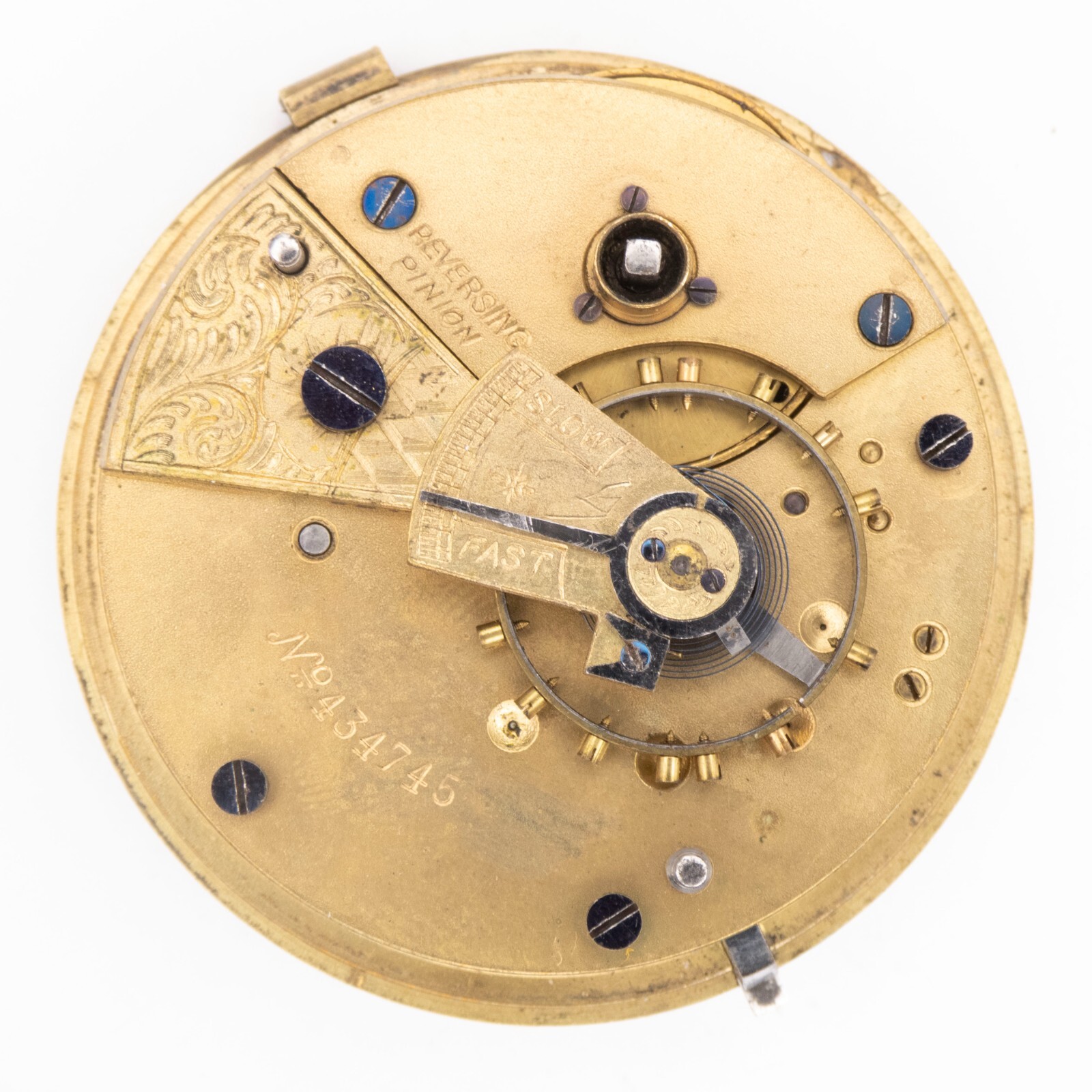 John Forrest of London 44.9 x 14.5 mm Key Wind Antique Pocket Watch Movement