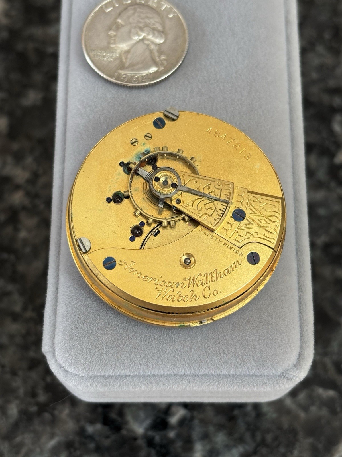 Antique Waltham Grade No. 3 Model 1883 Pocket Watch Dial & Movement 18s – Parts