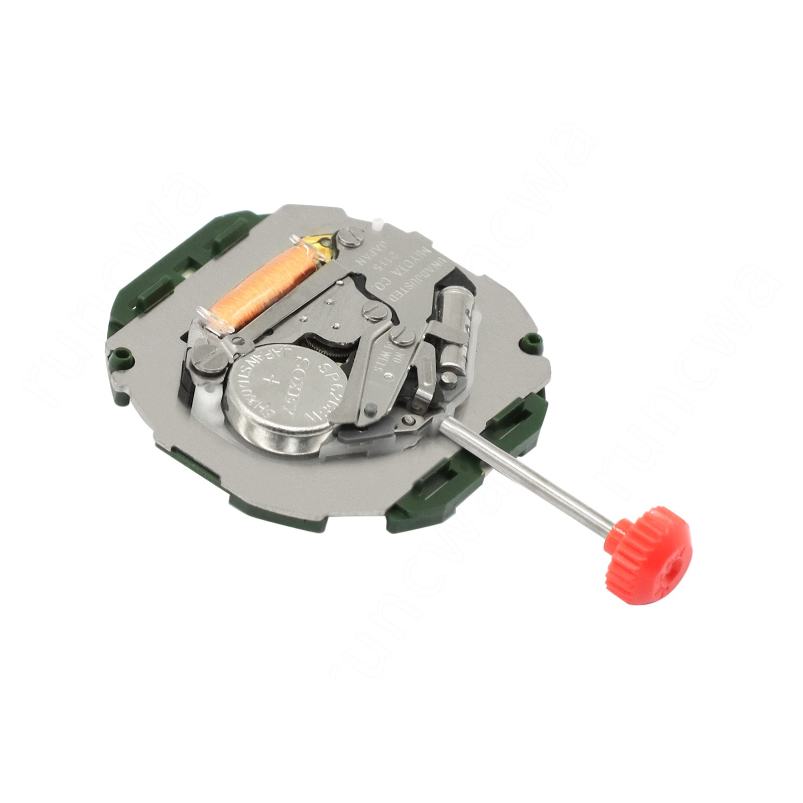 For Genuine Miyota 2115 Movement Quartz Japan, Date At 6, 3 Hands with battery