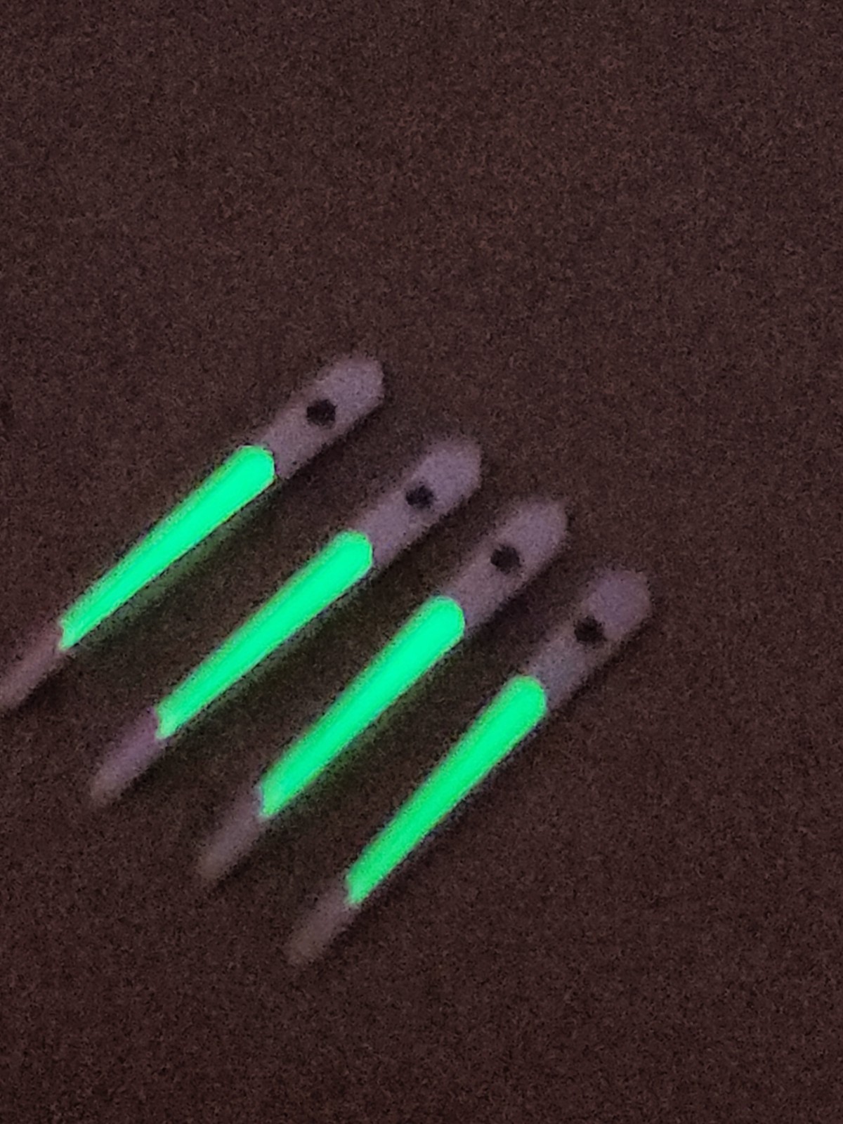 4 NOS Accutron 214 Spaceview/Astronaut Painted Trit Spear Min Hands-Restoration