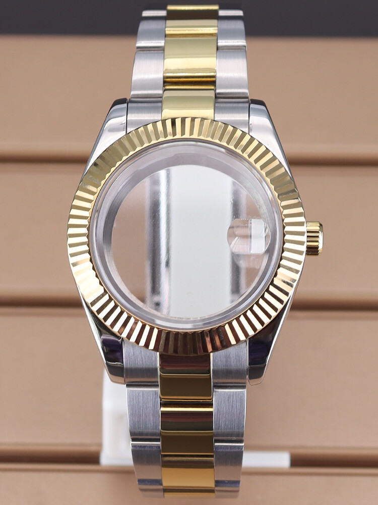 36mm/40mm Diver Swim Watch Case strap Convex convex groove bezel Sapphire Glass