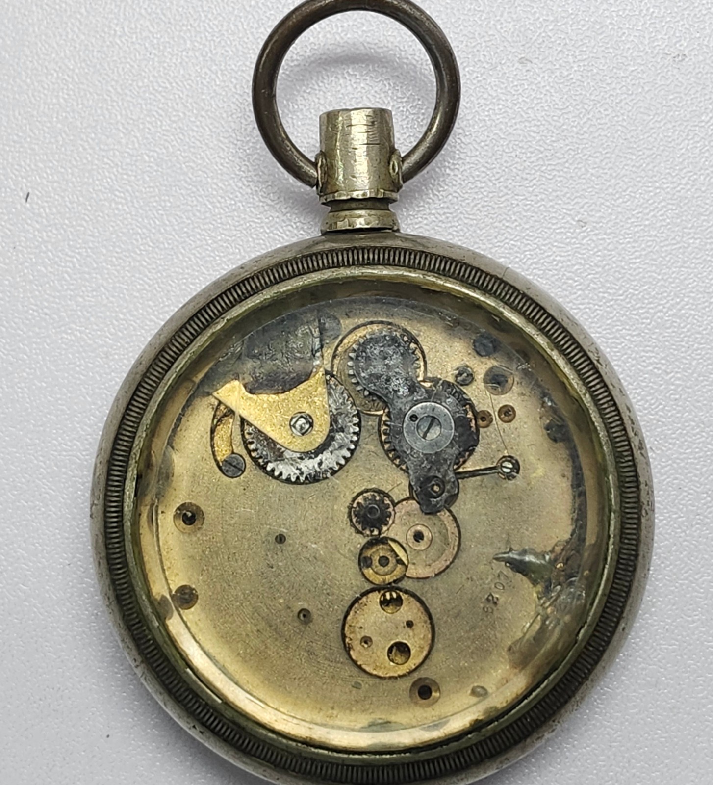 Vintage American Waltham 15J Pocket Watch Movement & Case-Crescent