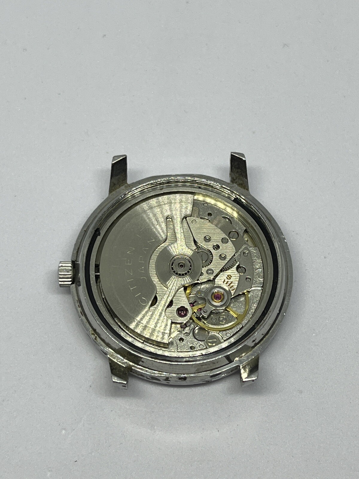 Vintage Gents Citizen Auto Date 2nd Hand Stainless Steel Wrist Watch 21 Jewels